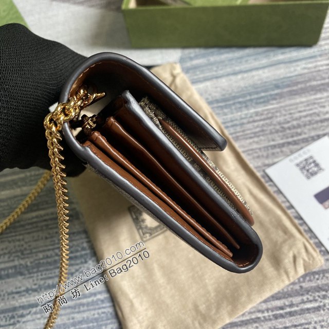 Gucci新款包包 古馳原廠牛皮G花面料三合一小挎包 Gucci經典之王系列鎖扣鏈條包 658226  ydg3294
